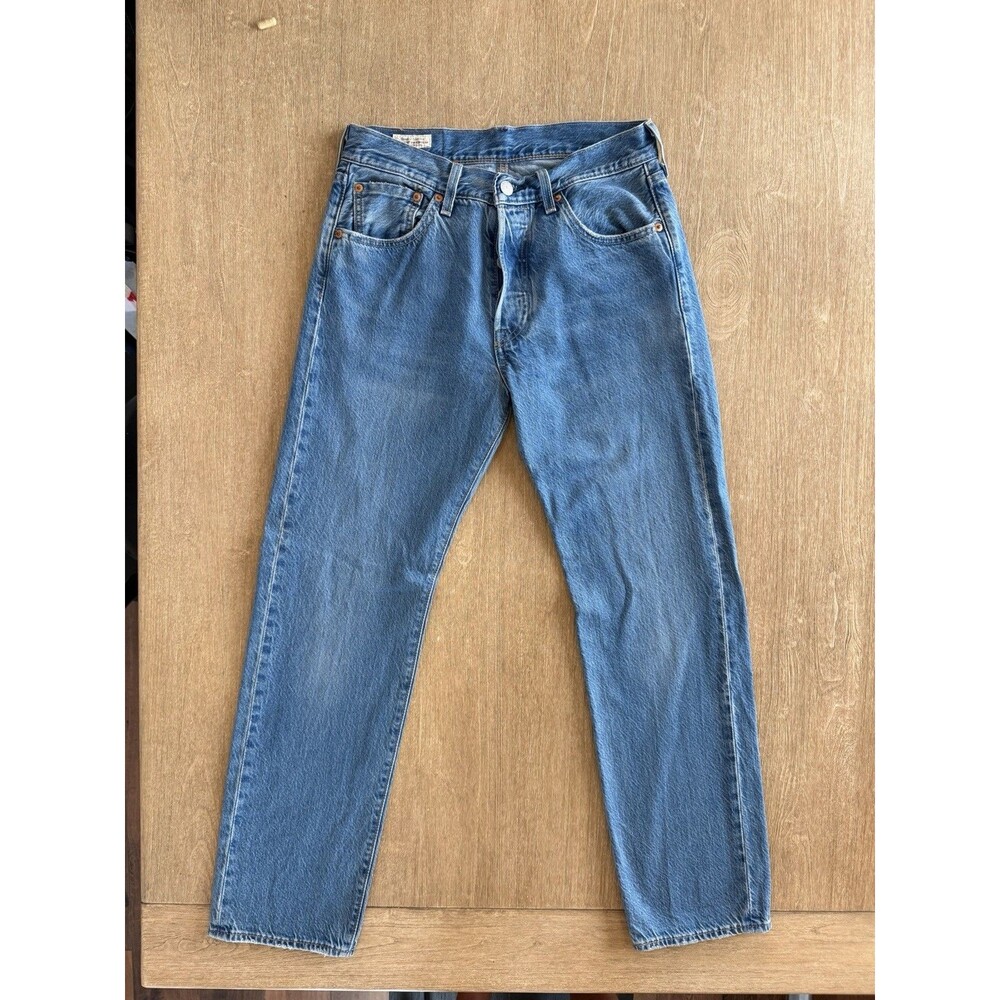 Levi’s 501 Original Fit Jeans Men’s W29 L30 Medium Wash Button Fly Straight